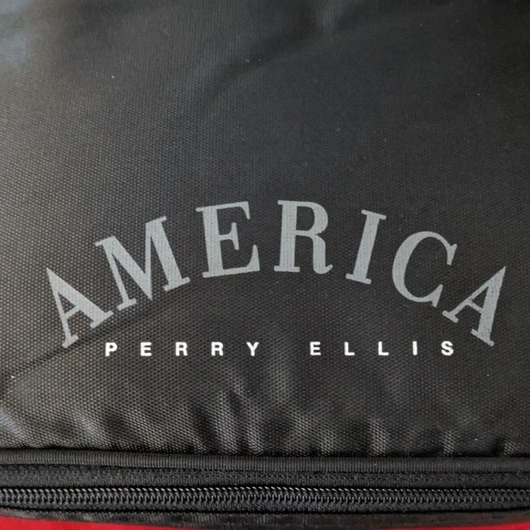 Perry Ellis America Travel Pouch Case Lined Double Zip Interior Pocket New Rare - Picture 3 of 8